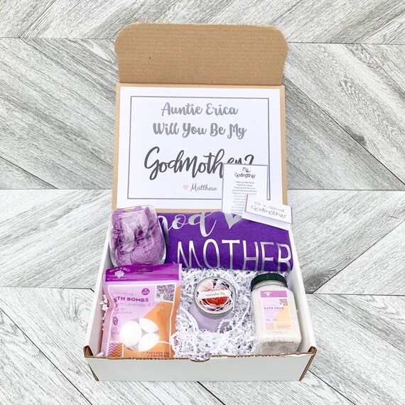 Personalized Godmother Spa Gift Box: Godmother Proposal