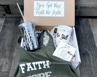 Get Well soon Box - Personalized Get Well Soon Box - Faith Box -  Fearfully and Wonderfully Made - Feel Better Box - Faith Hope Love