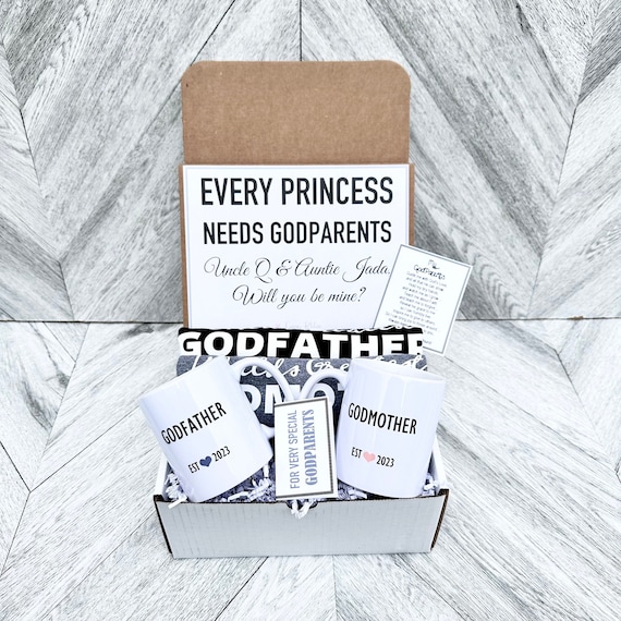 Personalized Godparents Gift Box: Mugs & T-Shirts
