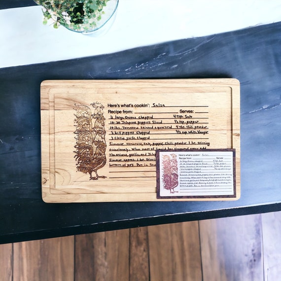 How to Make a Sublimation Cutting Board with an Heirloom Recipe!
