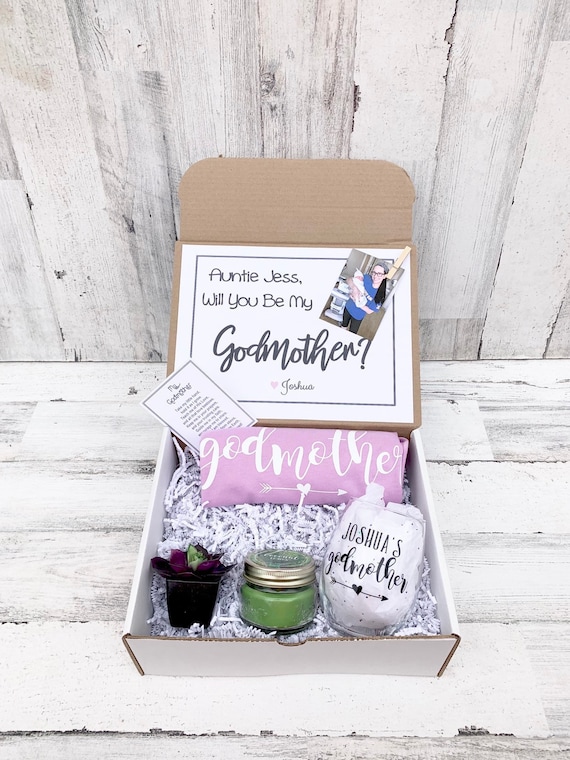 Godmother Gift - Godmother Box - Godmother Proposal - Personalized Godmother Gift - Will you be My Godmother Box