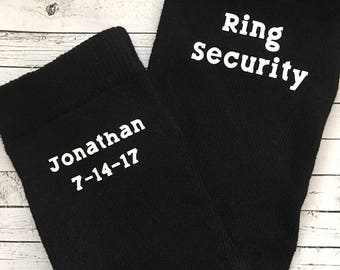 Socks for the ring bearer - ring security - cute gift for the ring bearer - personalized Sock gifts