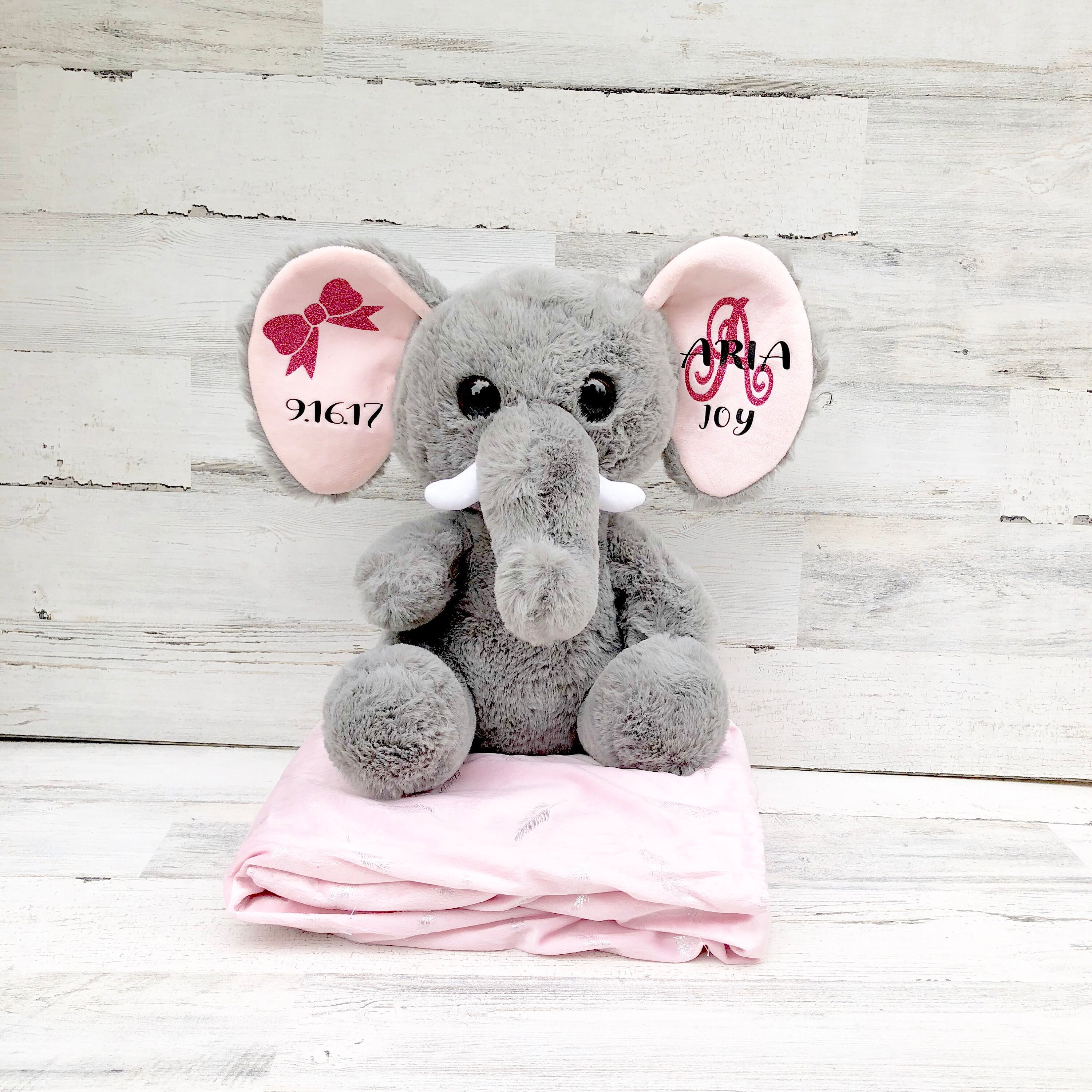 large stuffed elephant for nursery