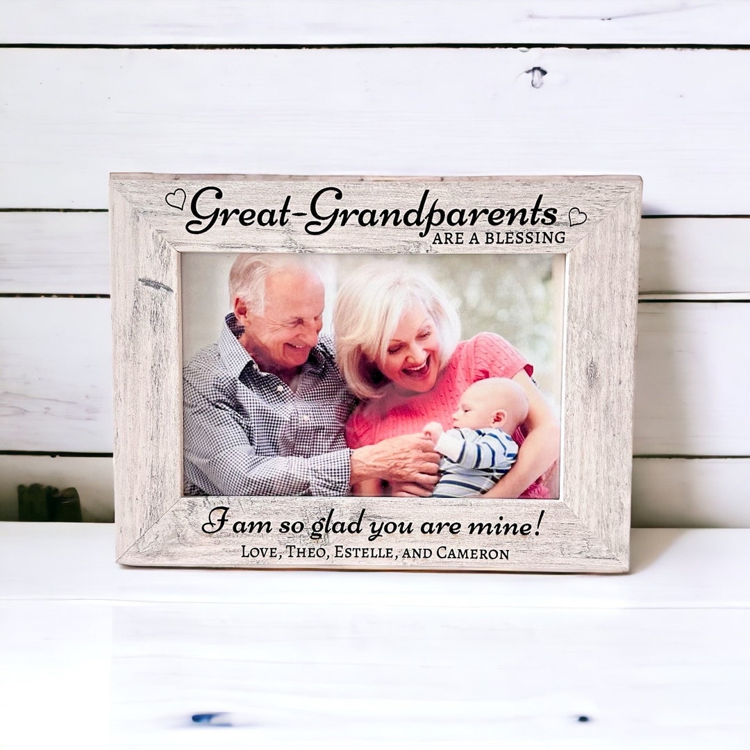 アート・デザイン・音楽 Meine Grosseltern / My Grandparents Personalized Framed Wall Art for Grandparents and Grandkids