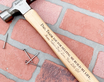 Engraved Hammer - Father's Day Gift - #1 Dad - Personalized Hammer