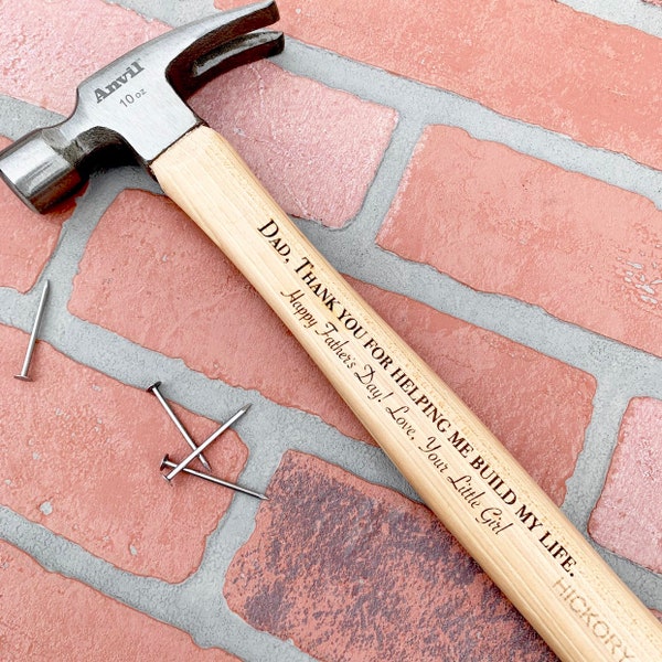 Engraved Hammer - Father's Day Gift - #1 Dad - Personalized Hammer