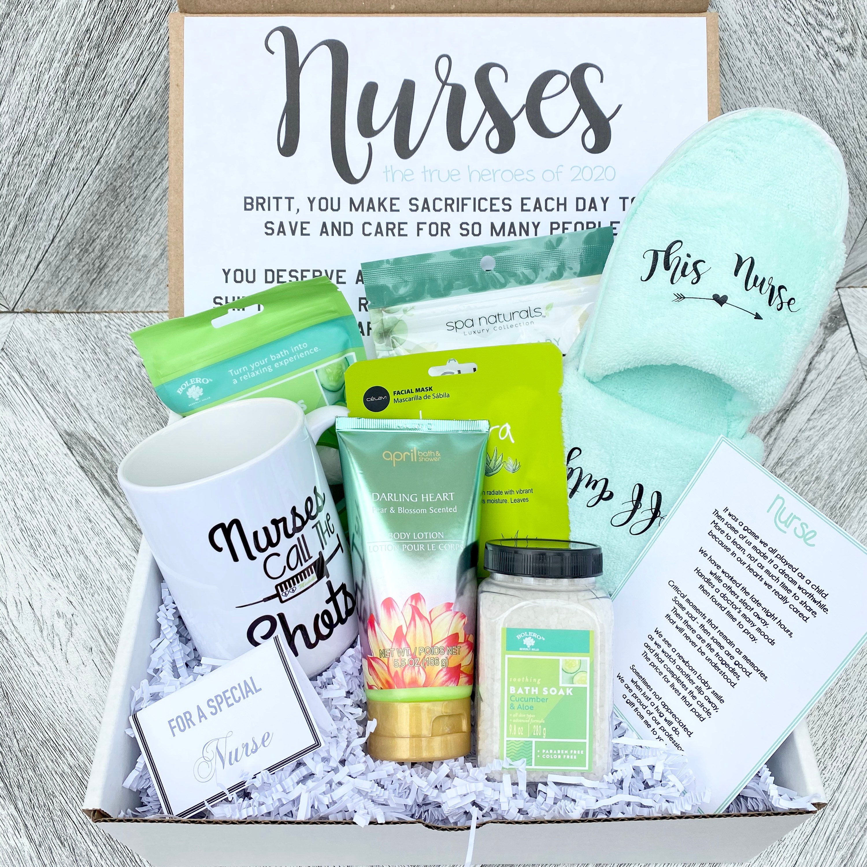 Nurse Spa Gift Set Nurse is off Duty Gift Box Gift box for nurses