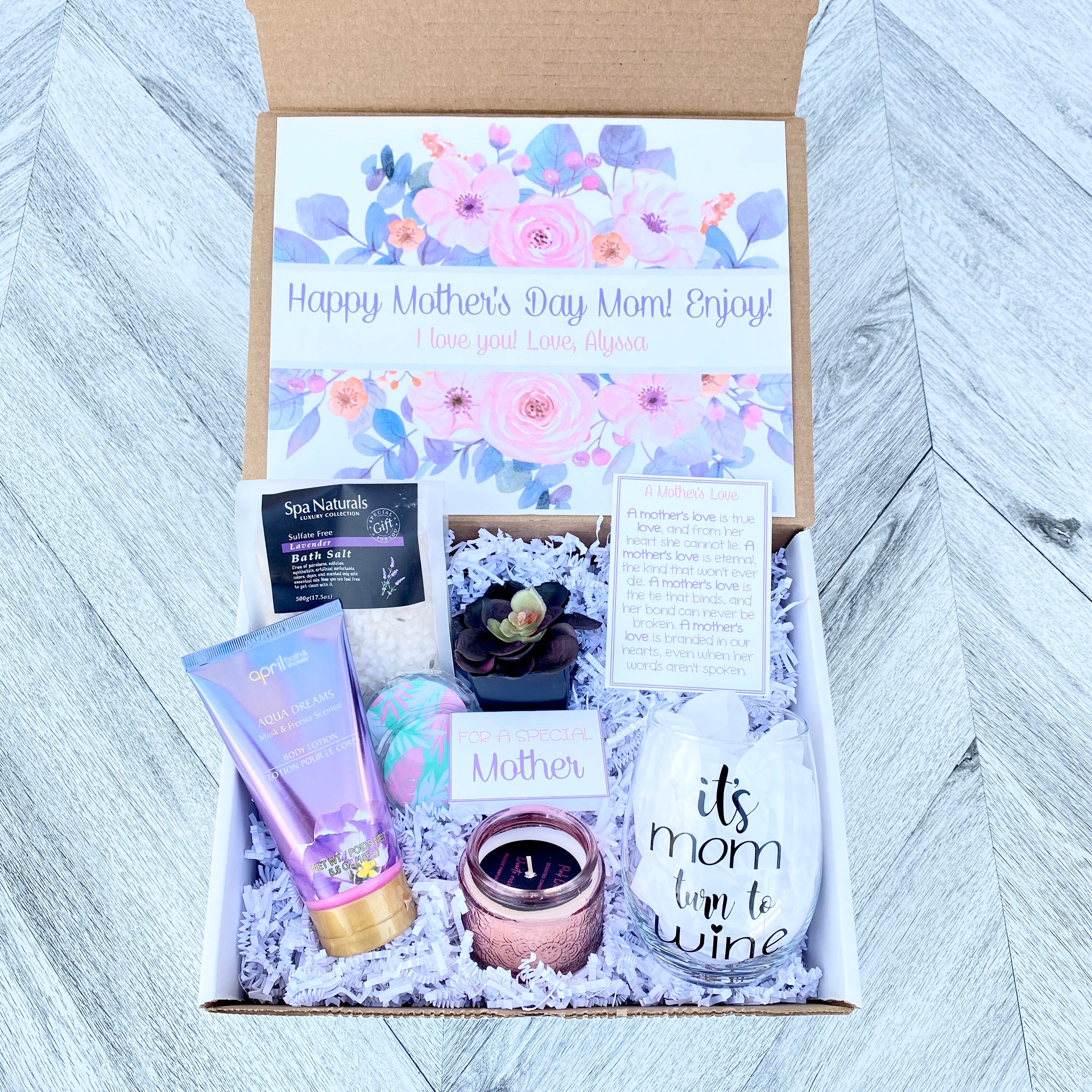 Mother's Day Gift - Mom Spa Gift Set - Pamper Yourself Spa gift box Set