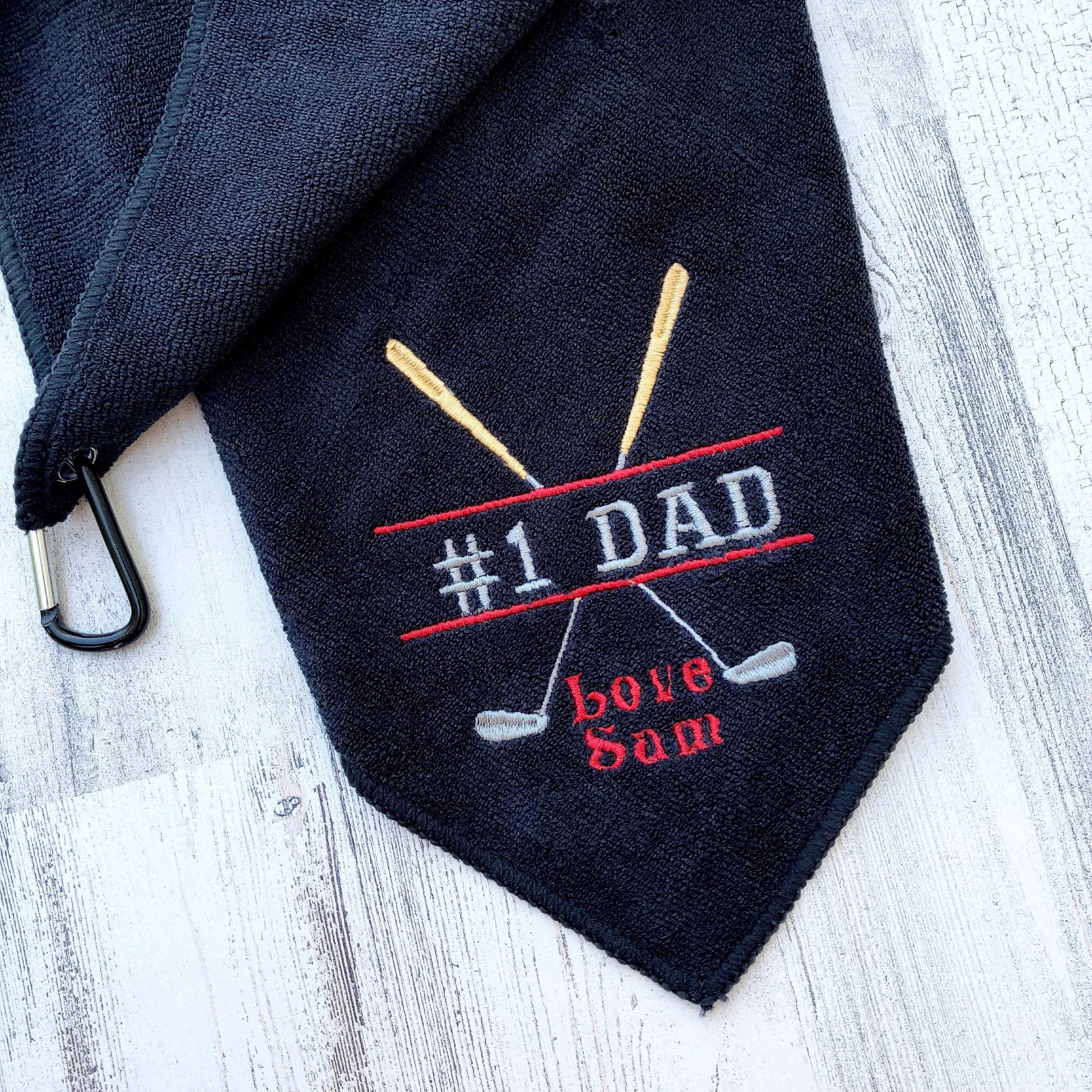 Golf Towel Personalized Embroidered Golf Towel Fathers Day Golf