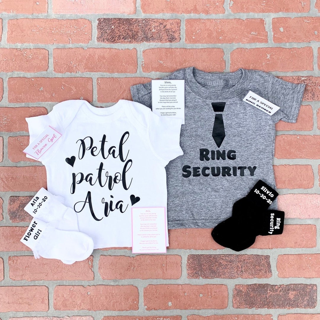 Flower Girl and Ring Bearer Gift Set Ring Security Ring Bearer Proposal