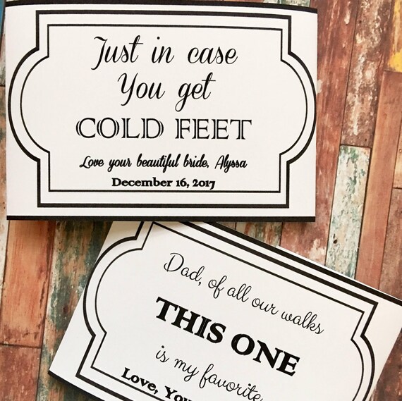 Personalized Wedding Socks: Father of Bride & Groom Gift Set