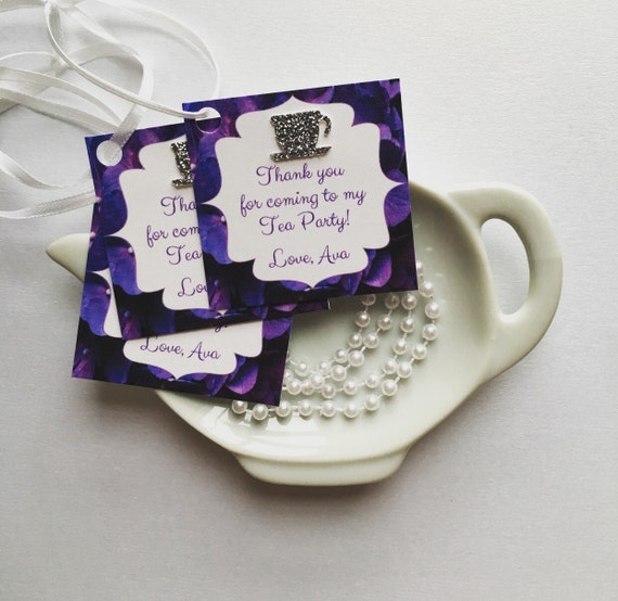 12 Tea Party Thank You/favor Tags for Any Occasion Etsy