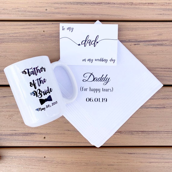Father of the Bride Gifts - Hankercheif, Mug, Special Socks for a Special Walk
