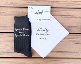 Father of the Bride Gifts - Hankercheif, Mug, Special Socks for a Special Walk