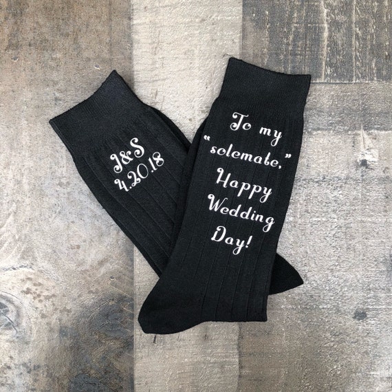Sole Mates Socks for Groom Customizable Socks for the - Etsy