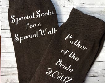 Special Socks for a Special Walk - Socks for the Wedding Day - Father of the Bride Socks