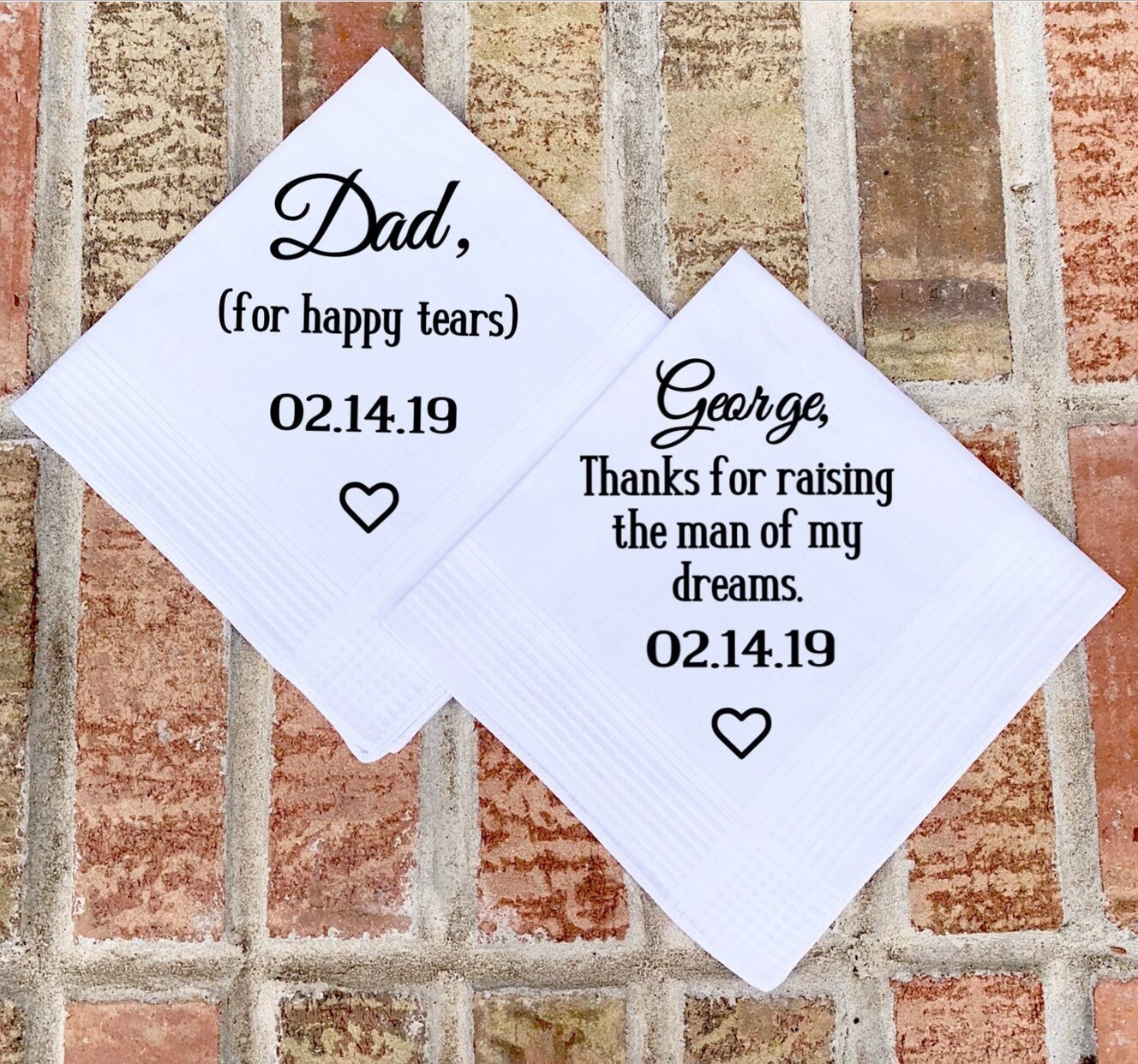 personalized handkerchief for dad