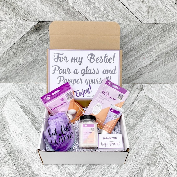 Bestie Spa Gift Box: French Lavender, Citrus & Wine