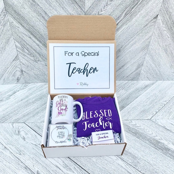 Teacher Gift Box - Personalized Teacher Gift - Christian Teacher - Catholic Teacher Gift