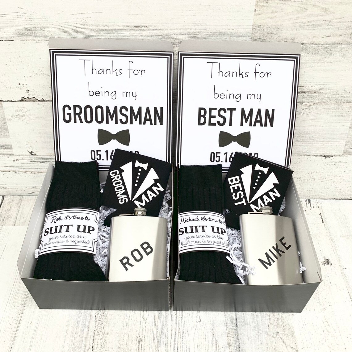 Groomsman Gift Boxes Thank You for Being My Groomsman Etsy