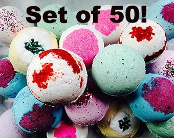 Wholesale Bath Bombs Set of 50! Add your Scents in Notes at Checkout!/Bath Bombs, Wholesale Bath Bombs, Private Label
