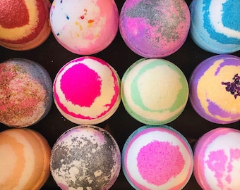 Bombas de baño al por mayor, 147 g, regalo para ella, bombas de baño grandes de 147 g, coloridas.