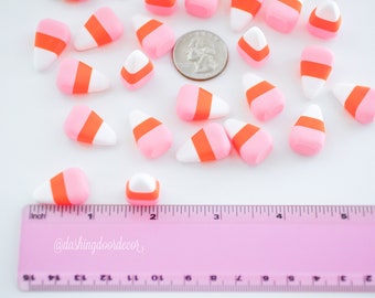 Ornamento di attaccamento di mais caramelle di peluche rosa e arancione 10  x 6 pollici -  Italia