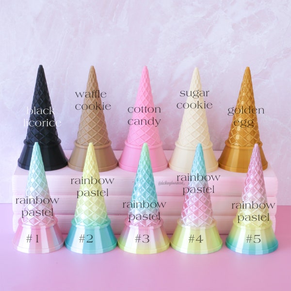 Fake Ice Cream Cone, Fake Waffle Cone, Fake Sugar Cone, Fake Bake Ice Cream, Ice Cream Cone Prop, Pretend Waffle Cone, Birthday Party Decor