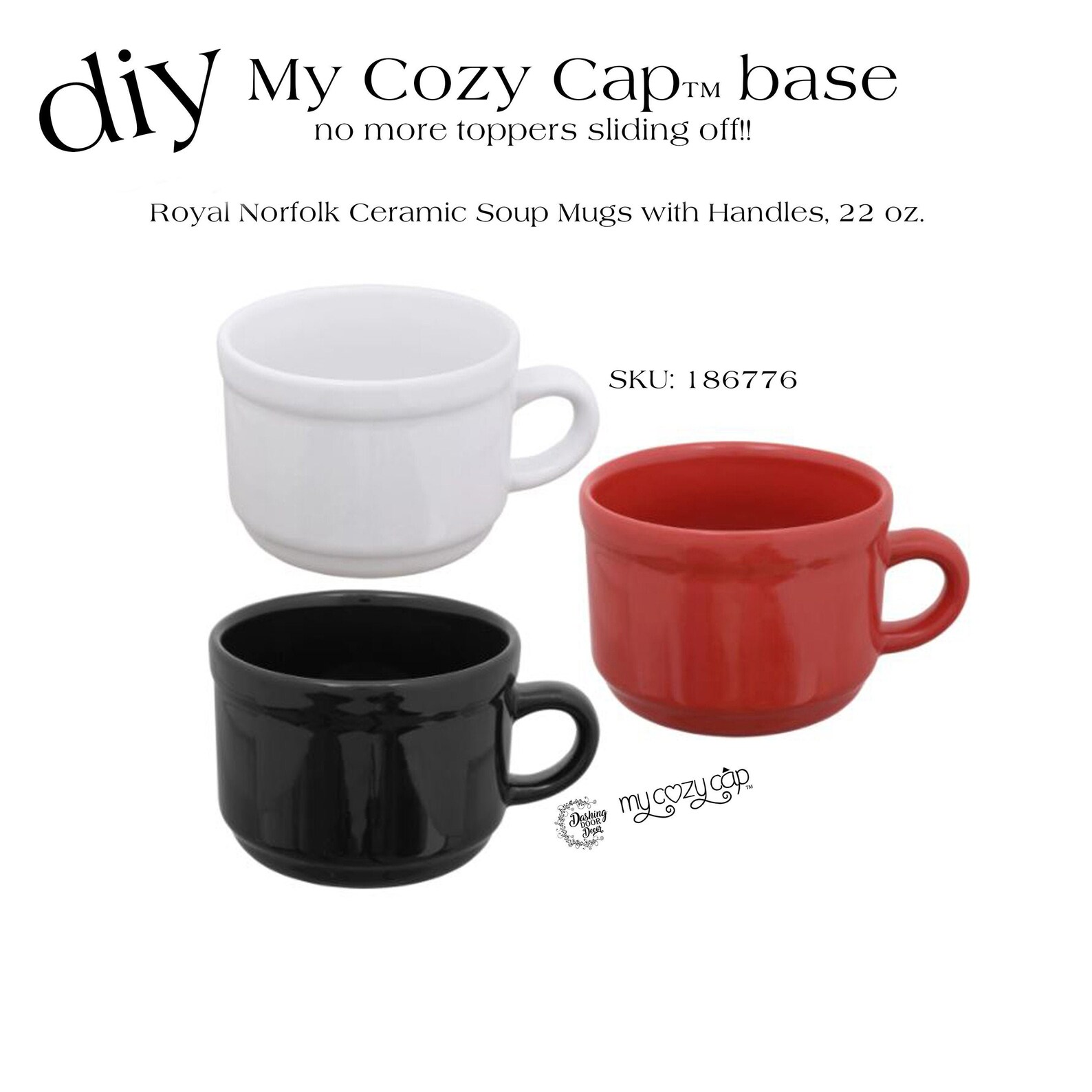 DIY My Cozy Cap Fits Dollar Tree Soup Mug Make your own Mug Etsy