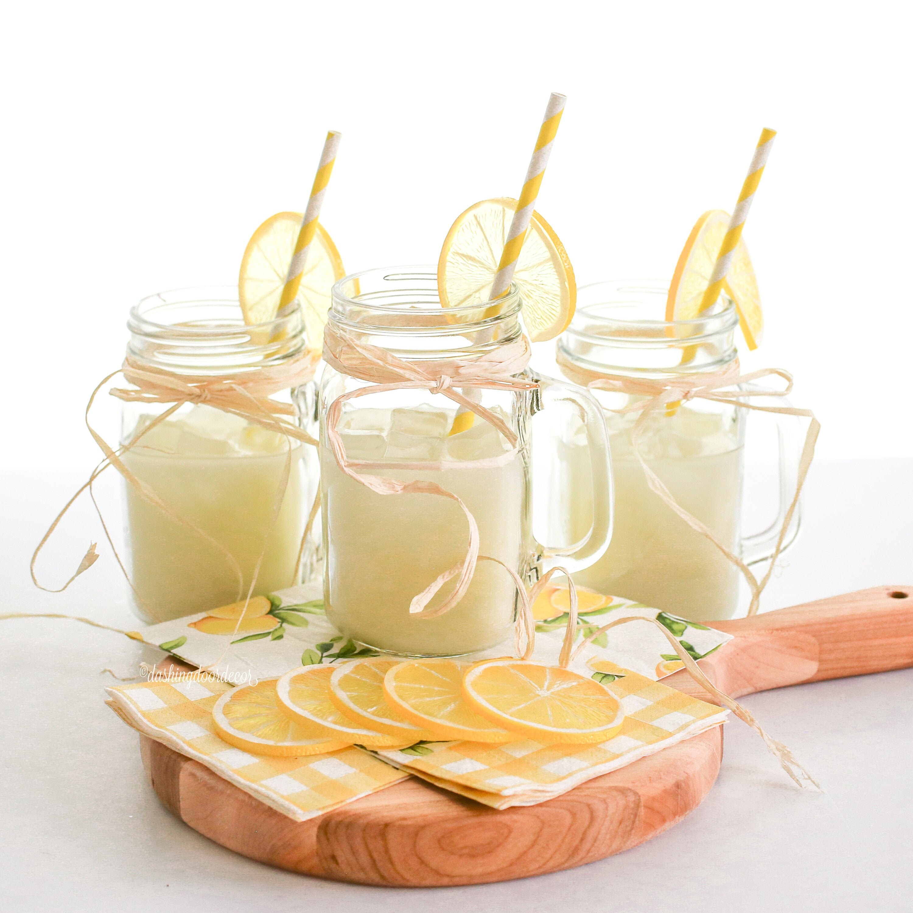 Faux Lemonade Full Size Glass Mason Jar Old Fashioned Etsy