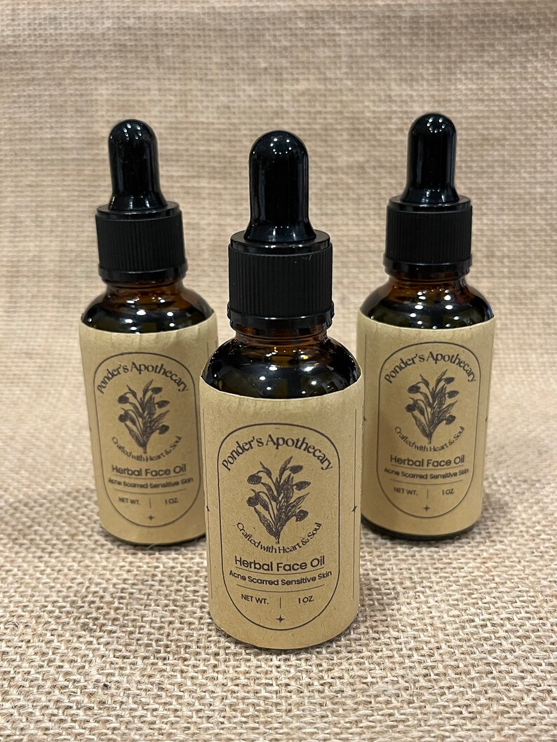Sensitive Skin Organic Facial Oil Etsy