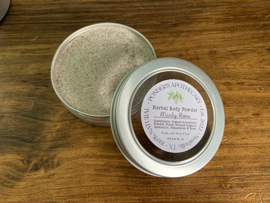 Organic Herbal Arrowroot Body Powder Etsy