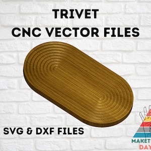 Maketember Day 23 / Trivet Vector Files / SVG & DXF / CNC Files