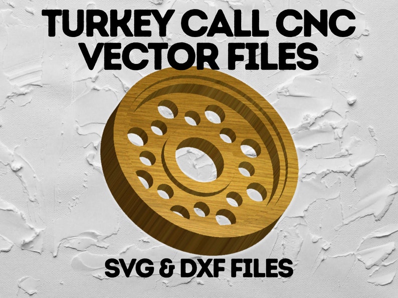 Turkey Call CNC Vector Files SVG & DFX image 1