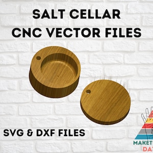 Maketember Day 4 / Salt Cellar Vector Files / SVG & DXF / CNC Files