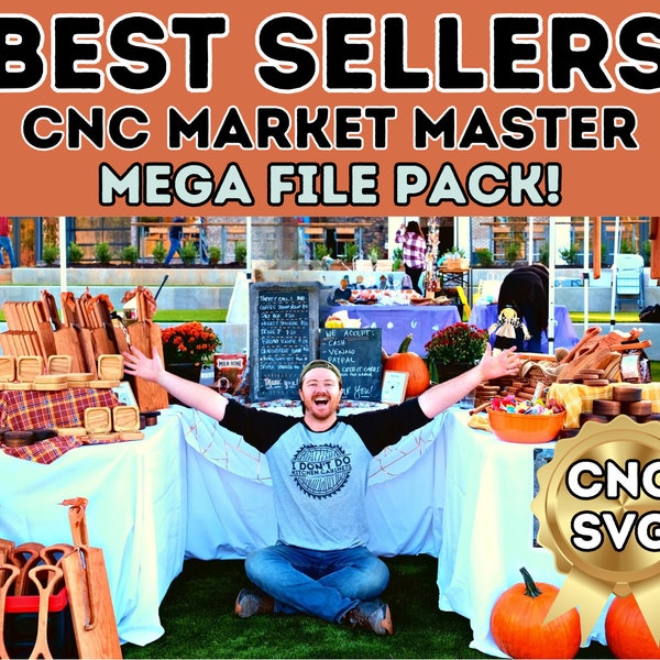 Market Masters CNC Projects SVG Best Seller File Pack / Craft Fair Projects SVG Instant Download Easy cnc router project for beginners Booth