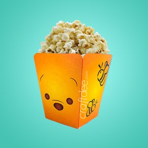 Winnie The Pooh Popcorn Box - Tsum Tsum Birthday Party