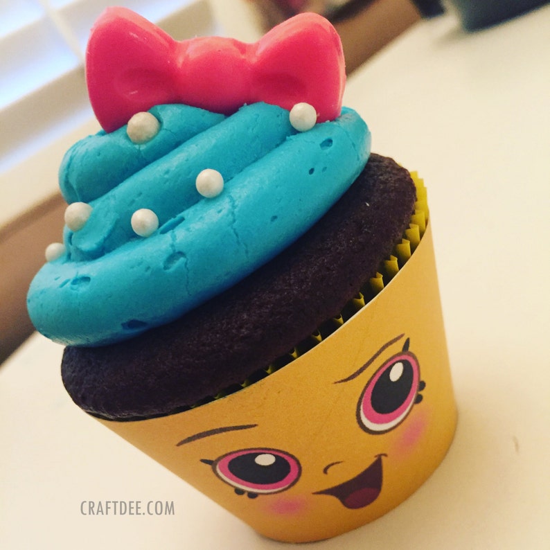 1 1/2 Cupcake Queen Cupcake Wrapper Shopkins Birthday Etsy