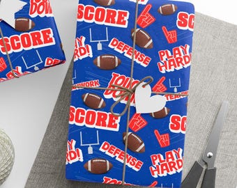 Papel de regalo con temática de fútbol: Papel de regalo para el día del partido