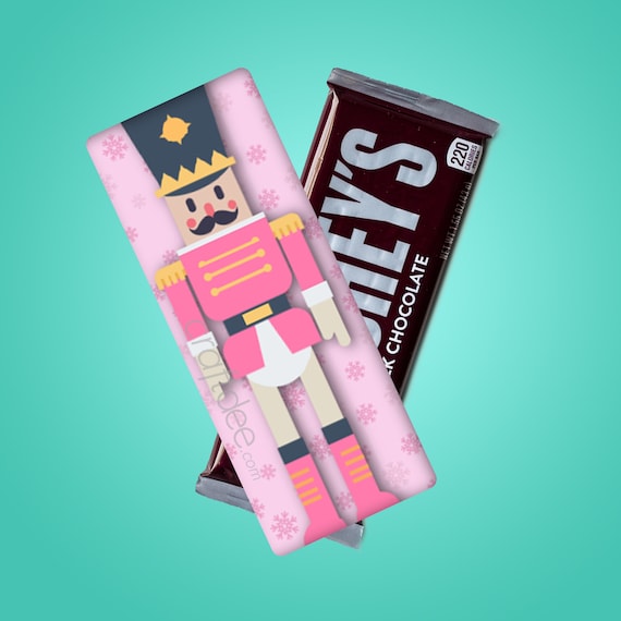Pink Nutcracker Candy Wrapper: Christmas Party Favor (PDF)