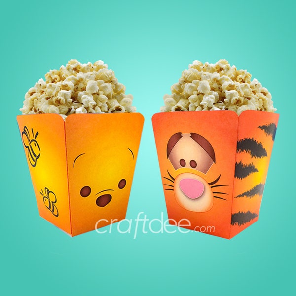 Mini Popcorn Boxes Etsy