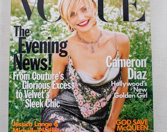 Vintage Vogue Magazine - May 1997 - Georgina Grenville Cover - Etsy