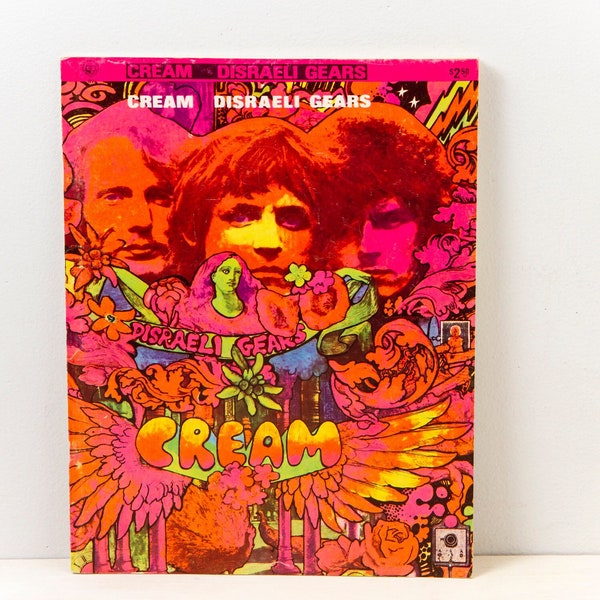 CREAM | DISRAELI GEARS songbook RARe | 1968 | guitar chords, photos, lyrics
