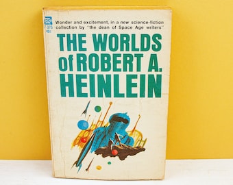The Worlds of Robert A. Heinlein - 1966 Vintage 60s Sci Fi - Etsy