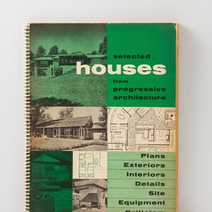 Geselecteerde huizen van Progressive Architecture | 1959 Eerste druk | MOD Homes Exterieur Interieur