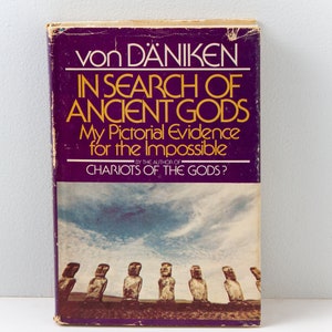 In Search of Ancient Gods (1973) Erich Von Daniken | Hardcover Book Club | Ancient Aliens UFOs
