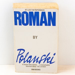 ROMAN by Polanski | Roman Polanski Autobiography 1984 paperback book