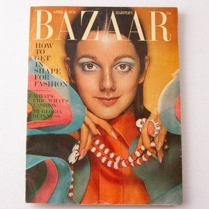 HARPER&#39;S BAZAAR magazine (April 1970) |  Cover by Hiro