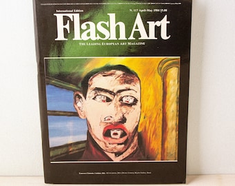 Vintage Flash Art Magazine984, Basquiat, Scharf