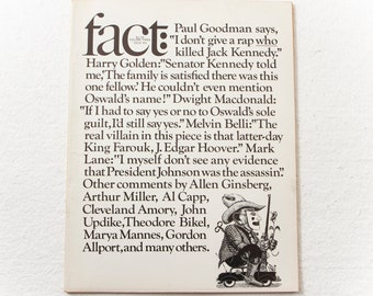 FACT magazine (Ralph Ginzburg, 1966, v3 issue 6)  investigative journalism